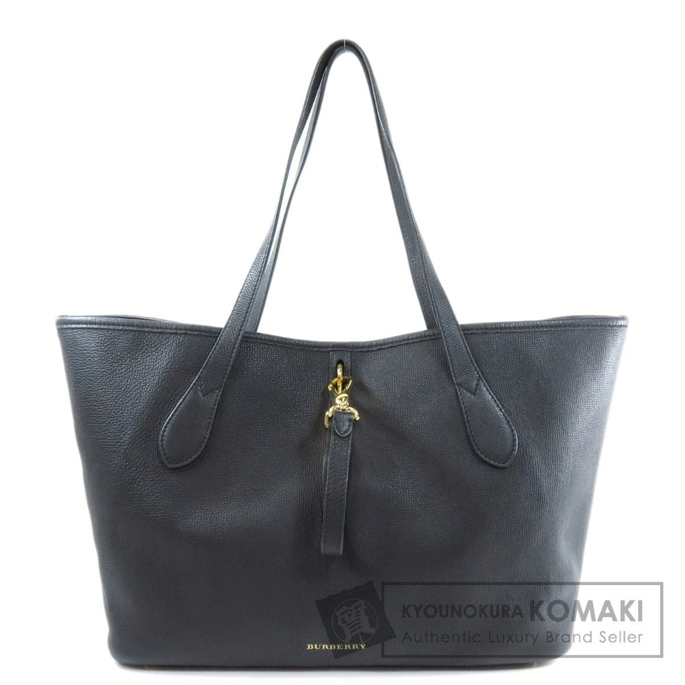 Burberry logo motif tote bag calfskin